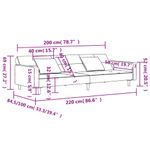 Casa si Gradina - Mobilier - Canapele si coltare - Canapele - Canapea extensibila cu 2 locuri, 2 perne, crem, catifea - Infinity.ro