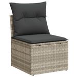 Casa si Gradina - Gradina si terasa - Mobilier exterior - Seturi mobila gradina - Set canapele de gradina cu perne, 7piese gri deschis poliratan - Infinity.ro