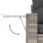 Casa si Gradina - Gradina si terasa - Mobilier exterior - Seturi mobila gradina - Set canapele de gradina cu perne, 7piese gri deschis poliratan - Infinity.ro