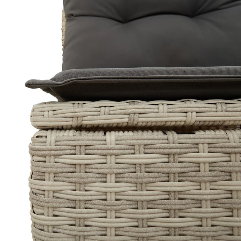 Casa si Gradina - Gradina si terasa - Mobilier exterior - Seturi mobila gradina - Set canapele de gradina cu perne, 7piese gri deschis poliratan - Infinity.ro