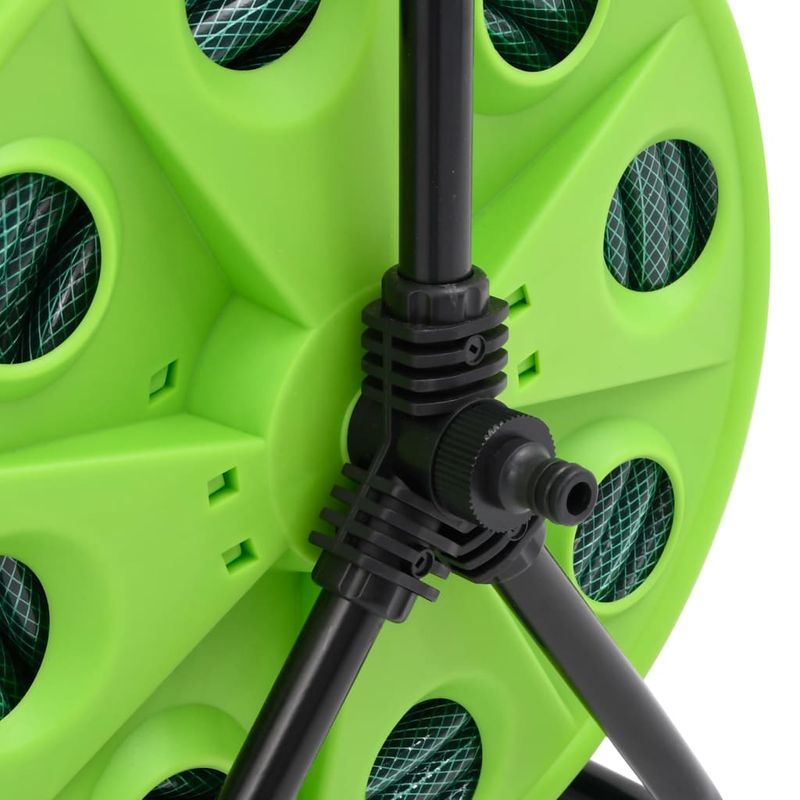 Casa si Gradina - Gradinarit si plante - Instalatii si accesorii pentru irigatii - Furtunuri de gradina si accesorii - Tambur pentru furtun autonom, verde, cu furtun PVC de 30 m, volum 50 m - Infinity.ro