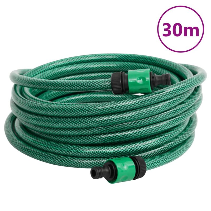Casa si Gradina - Gradinarit si plante - Instalatii si accesorii pentru irigatii - Furtunuri de gradina si accesorii - Tambur pentru furtun autonom, verde, cu furtun PVC de 30 m, volum 50 m - Infinity.ro