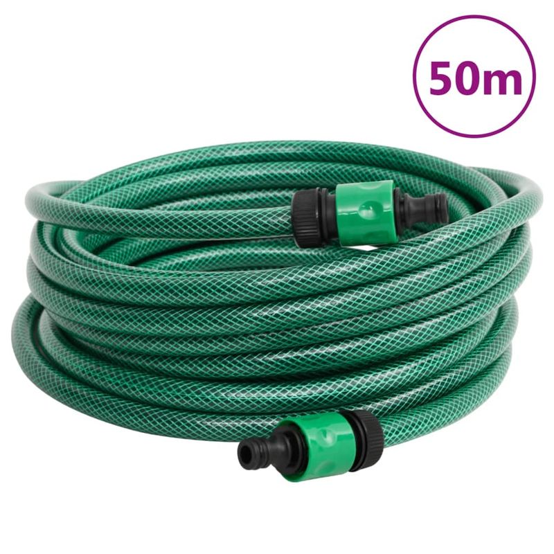 Casa si Gradina - Gradinarit si plante - Instalatii si accesorii pentru irigatii - Furtunuri de gradina si accesorii - Carucior tambur pentru furtun, verde, cu furtun PVC de 50 m - Infinity.ro