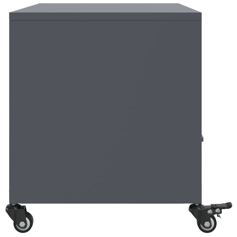 Casa si Gradina - Mobilier - Comode si corpuri - Comode - Dulap TV, antracit, 68x39x43,5 cm, otel laminat la rece - Infinity.ro