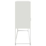Casa si Gradina - Mobilier - Comode si corpuri - Comode - Dulap, alb, 100,5x39x107 cm, otel laminat la rece - Infinity.ro
