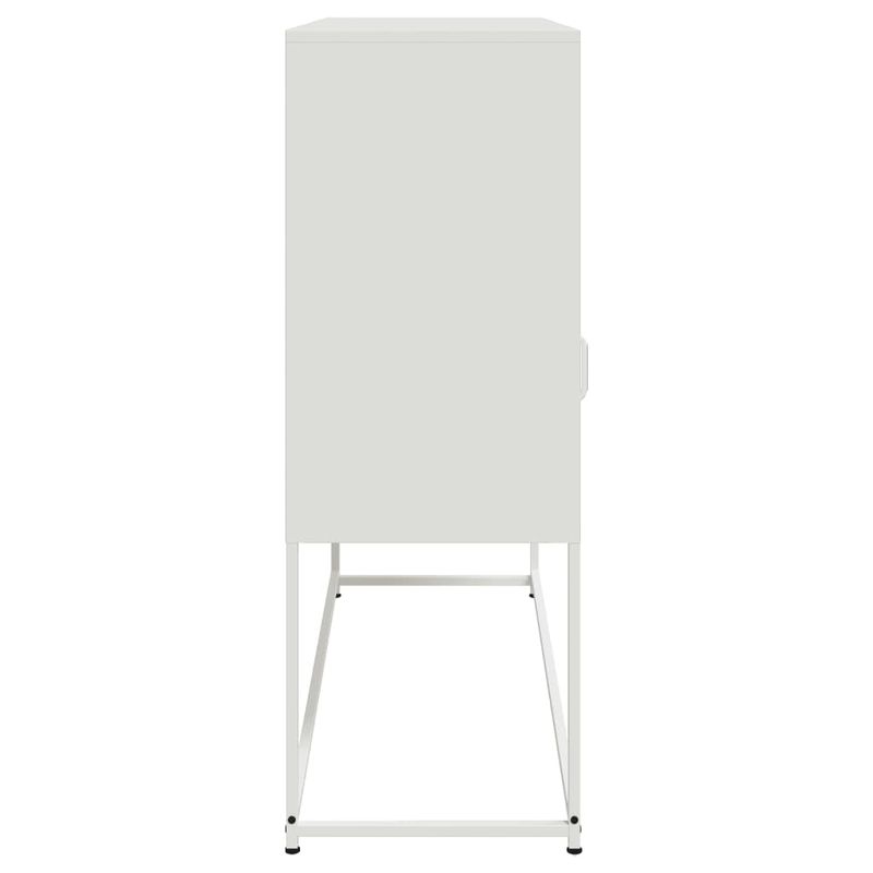 Casa si Gradina - Mobilier - Comode si corpuri - Comode - Dulap, alb, 100,5x39x107 cm, otel laminat la rece - Infinity.ro