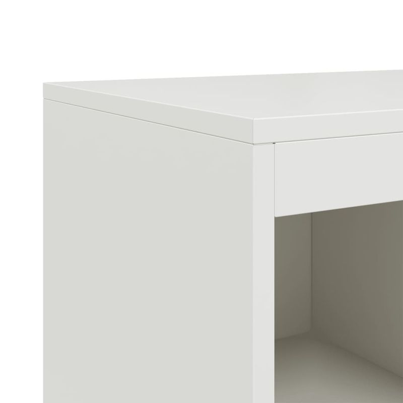 Casa si Gradina - Mobilier - Comode si corpuri - Comode - Dulap, alb, 100,5x39x107 cm, otel laminat la rece - Infinity.ro