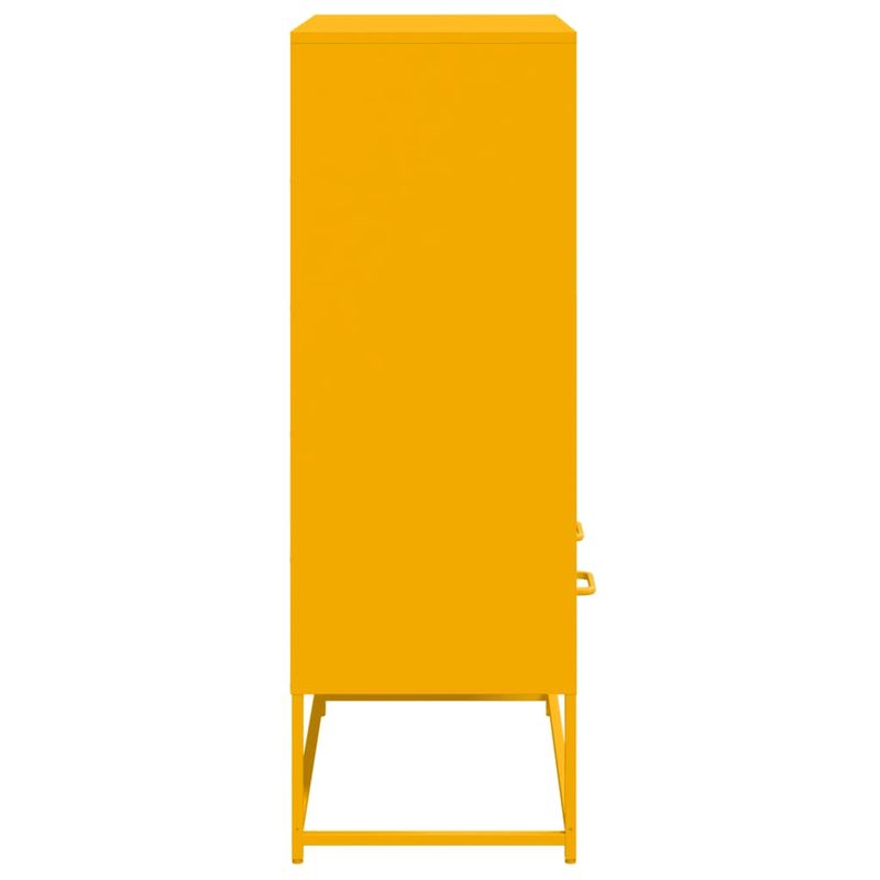 Casa si Gradina - Mobilier - Comode si corpuri - Corpuri bucatarie - Dulap inalt, galben mustar, 68,5x39x111,5 cm, otel laminat rece - Infinity.ro
