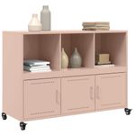 Casa si Gradina - Mobilier - Comode si corpuri - Comode - Dulap, roz, 100,5 x 39 x 72 cm, otel laminat la rece - Infinity.ro