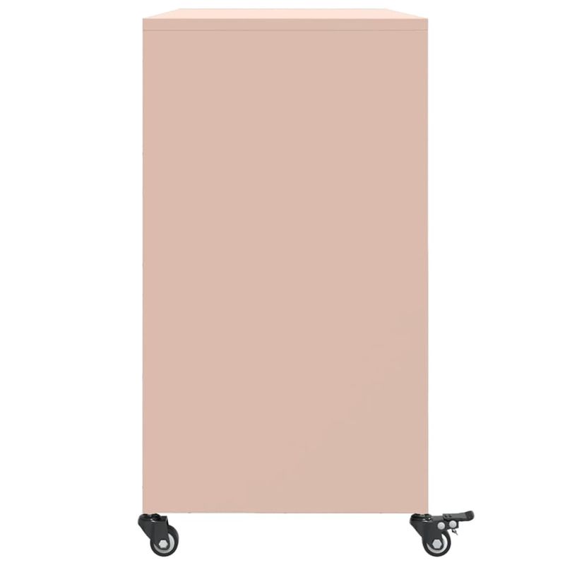 Casa si Gradina - Mobilier - Comode si corpuri - Comode - Dulap, roz, 100,5 x 39 x 72 cm, otel laminat la rece - Infinity.ro