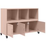 Casa si Gradina - Mobilier - Comode si corpuri - Comode - Dulap, roz, 100,5 x 39 x 72 cm, otel laminat la rece - Infinity.ro