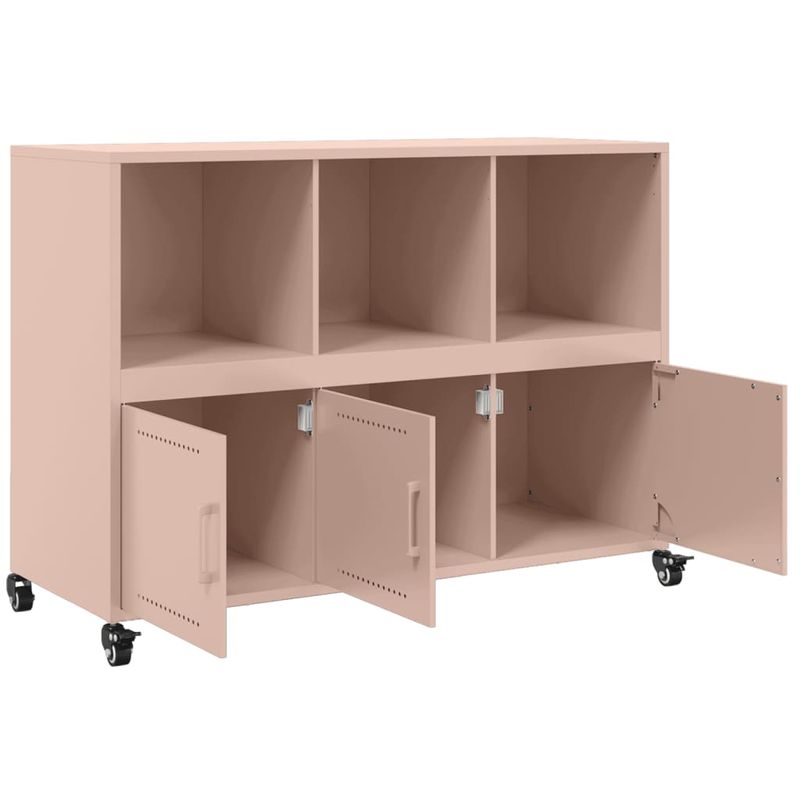 Casa si Gradina - Mobilier - Comode si corpuri - Comode - Dulap, roz, 100,5 x 39 x 72 cm, otel laminat la rece - Infinity.ro