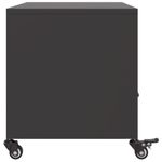Casa si Gradina - Mobilier - Comode si corpuri - Comode - Dulap TV, negru, 68x39x43,5 cm, otel laminat la rece - Infinity.ro