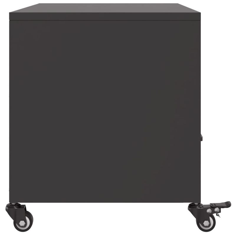 Casa si Gradina - Mobilier - Comode si corpuri - Comode - Dulap TV, negru, 68x39x43,5 cm, otel laminat la rece - Infinity.ro