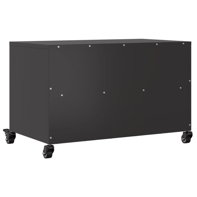 Casa si Gradina - Mobilier - Comode si corpuri - Comode - Dulap TV, negru, 68x39x43,5 cm, otel laminat la rece - Infinity.ro