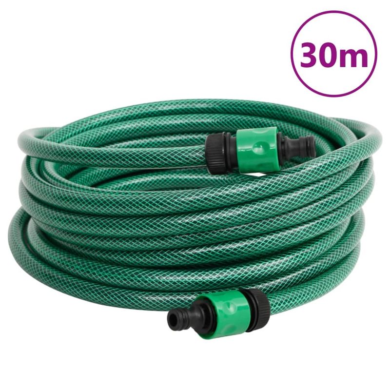 Casa si Gradina - Gradinarit si plante - Instalatii si accesorii pentru irigatii - Furtunuri de gradina si accesorii - Tambur pentru furtun autonom, verde, cu furtun PVC de 30 m, volum 45 m - Infinity.ro
