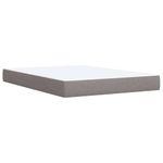 Casa si Gradina - Mobilier - Paturi si accesorii - Paturi - Pat box spring cu saltea, gri taupe, 140x200 cm, textil - Infinity.ro