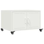 Casa si Gradina - Mobilier - Mese si birouri - Masute de cafea - Masuta de cafea, alb, 68x50x43,5 cm, otel laminat la rece - Infinity.ro