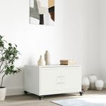 Casa si Gradina - Mobilier - Mese si birouri - Masute de cafea - Masuta de cafea, alb, 68x50x43,5 cm, otel laminat la rece - Infinity.ro