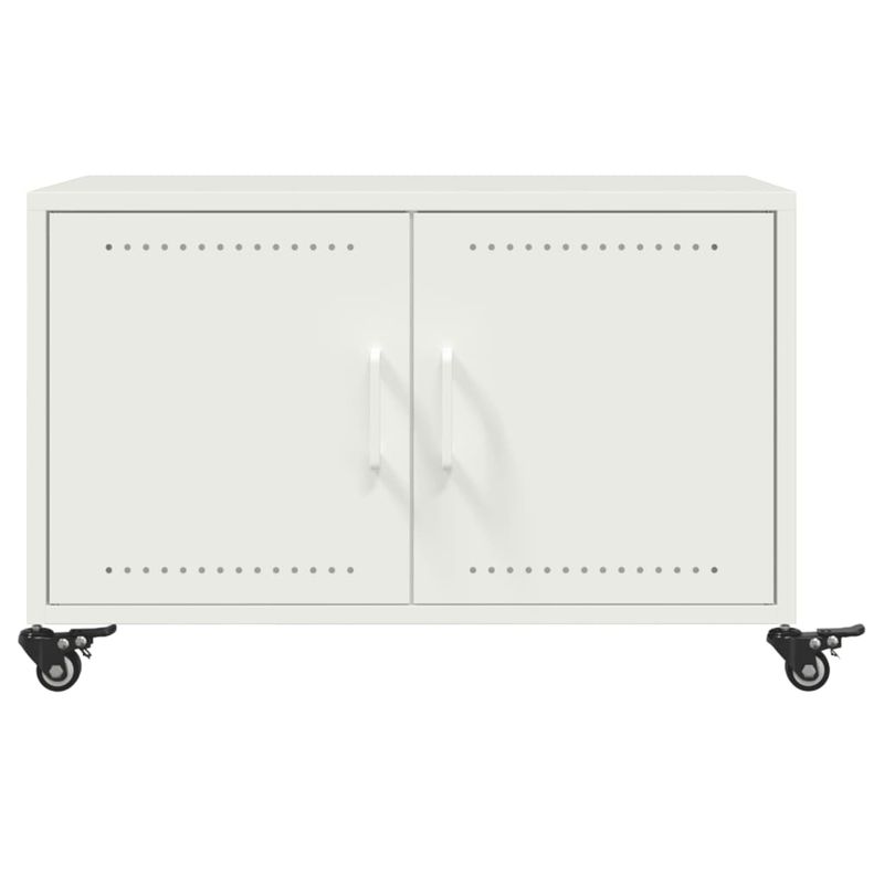 Casa si Gradina - Mobilier - Mese si birouri - Masute de cafea - Masuta de cafea, alb, 68x50x43,5 cm, otel laminat la rece - Infinity.ro