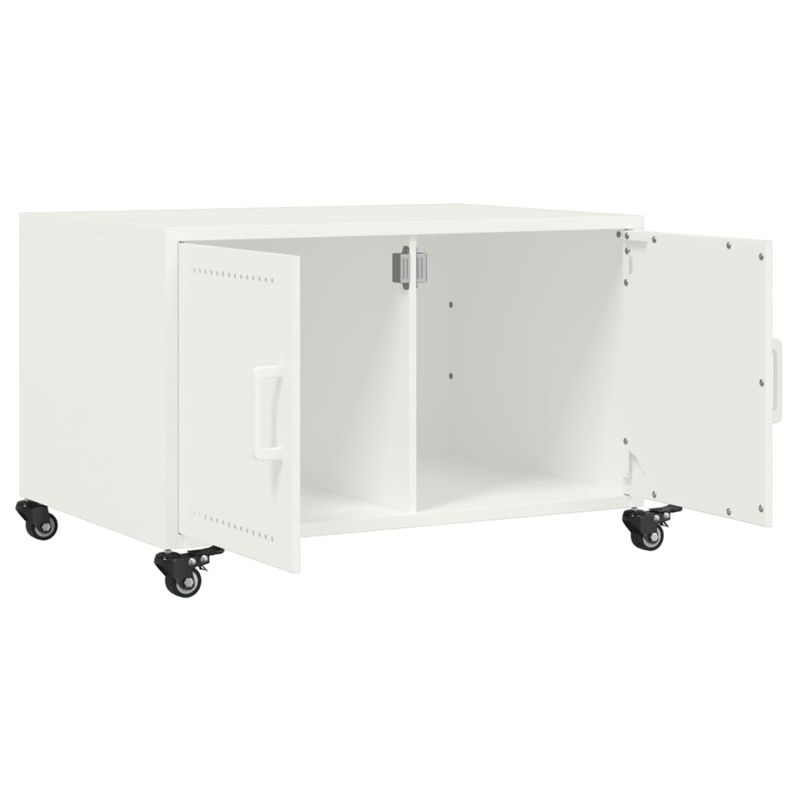 Casa si Gradina - Mobilier - Mese si birouri - Masute de cafea - Masuta de cafea, alb, 68x50x43,5 cm, otel laminat la rece - Infinity.ro