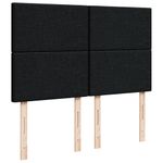 Casa si Gradina - Mobilier - Paturi si accesorii - Paturi - Pat box spring cu saltea, negru, 140x190 cm, textil - Infinity.ro