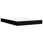Casa si Gradina - Mobilier - Paturi si accesorii - Paturi - Pat box spring cu saltea, negru, 140x190 cm, textil - Infinity.ro