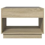 Casa si Gradina - Mobilier - Mese si birouri - Masute de cafea - Masuta de cafea cu LED infinity, stejar sonoma, 70x50x50 cm - Infinity.ro