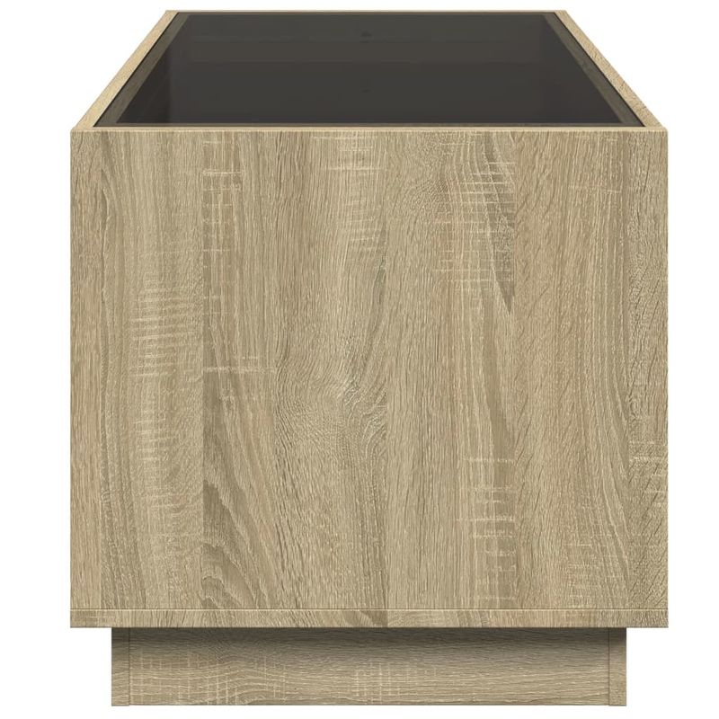 Casa si Gradina - Mobilier - Mese si birouri - Masute de cafea - Masuta de cafea cu LED infinity, stejar sonoma, 70x50x50 cm - Infinity.ro