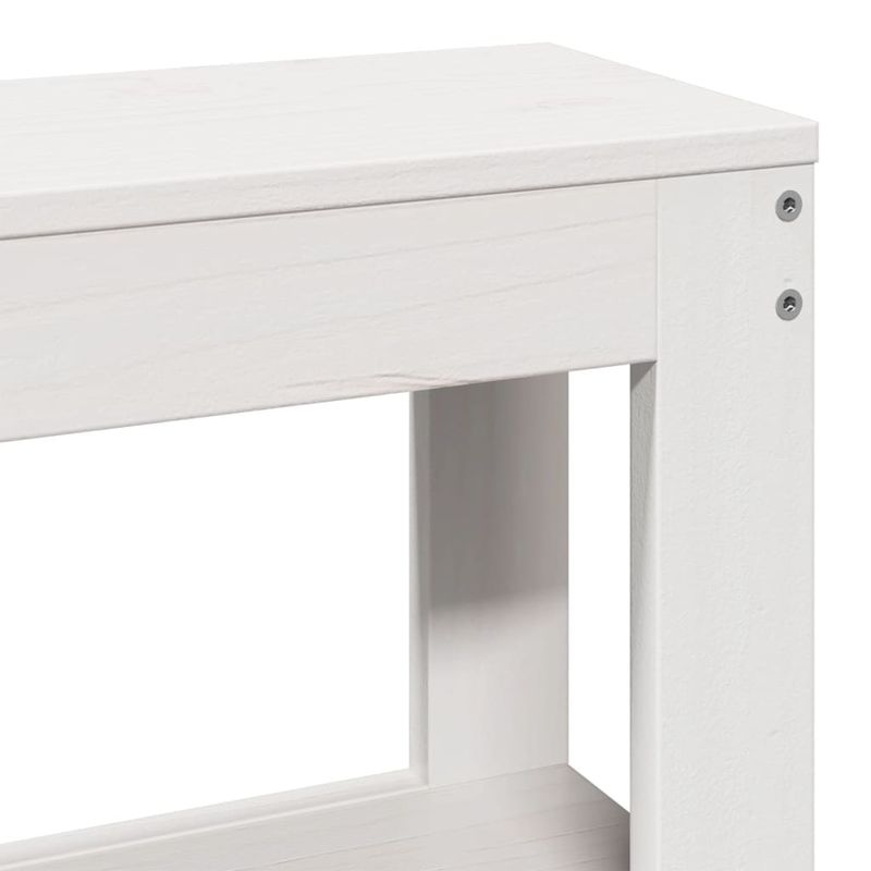 Casa si Gradina - Mobilier - Paturi si accesorii - Paturi - Cadru de pat cu tablie, alb, 180x200 cm, lemn masiv de pin - Infinity.ro