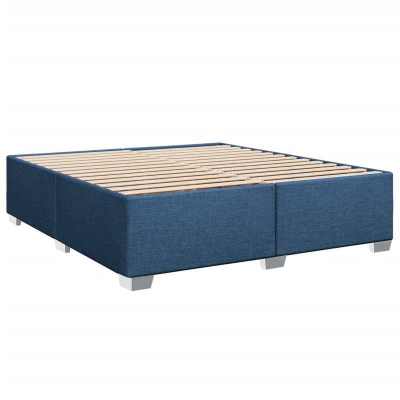 Casa si Gradina - Mobilier - Paturi si accesorii - Paturi - Pat box spring cu saltea, albastru, 180x200 cm, material textil - Infinity.ro