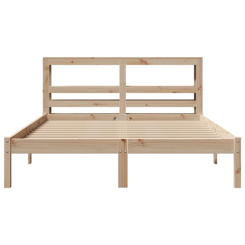 Casa si Gradina - Mobilier - Paturi si accesorii - Paturi - Cadru de pat fara saltea, 160x200 cm, lemn masiv pin - Infinity.ro