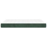 Casa si Gradina - Mobilier - Saltele si somiere - Saltele - Saltea de pat cu arcuri, verde inchis, 140x210x20 cm, catifea - Infinity.ro