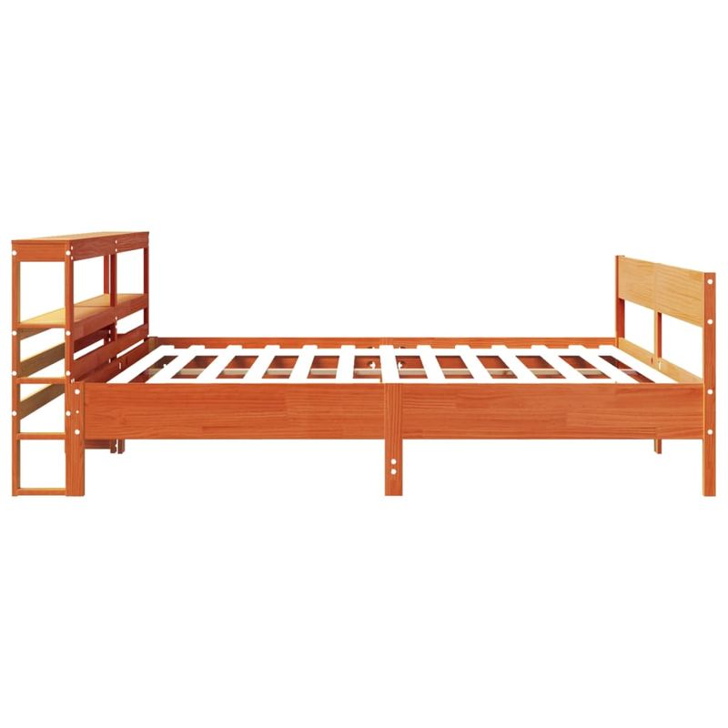 Casa si Gradina - Mobilier - Paturi si accesorii - Paturi - Cadru de pat fara saltea, maro ceruit 180x200 cm lemn masiv pin - Infinity.ro