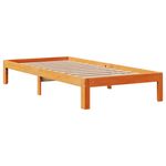 Casa si Gradina - Mobilier - Paturi si accesorii - Paturi - Cadru pat fara saltea, maro ceruit, 90x190 cm, lemn masiv pin - Infinity.ro