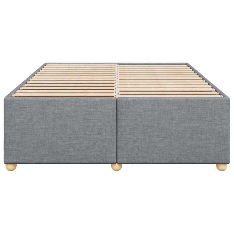 Casa si Gradina - Mobilier - Paturi si accesorii - Paturi - Cadru de pat fara saltea, gri deschis, 160x200 cm, textil - Infinity.ro