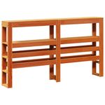Casa si Gradina - Mobilier - Paturi si accesorii - Paturi - Cadru de pat cu tablie, maro ceruit, 135x190 cm, lemn masiv pin - Infinity.ro