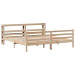 Casa si Gradina - Mobilier - Paturi si accesorii - Paturi - Cadru de pat fara saltea, 200x200 cm, lemn masiv pin - Infinity.ro