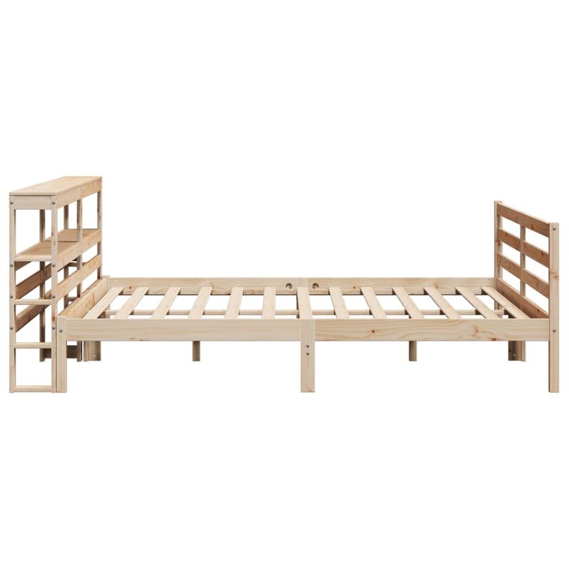 Casa si Gradina - Mobilier - Paturi si accesorii - Paturi - Cadru de pat fara saltea, 200x200 cm, lemn masiv pin - Infinity.ro