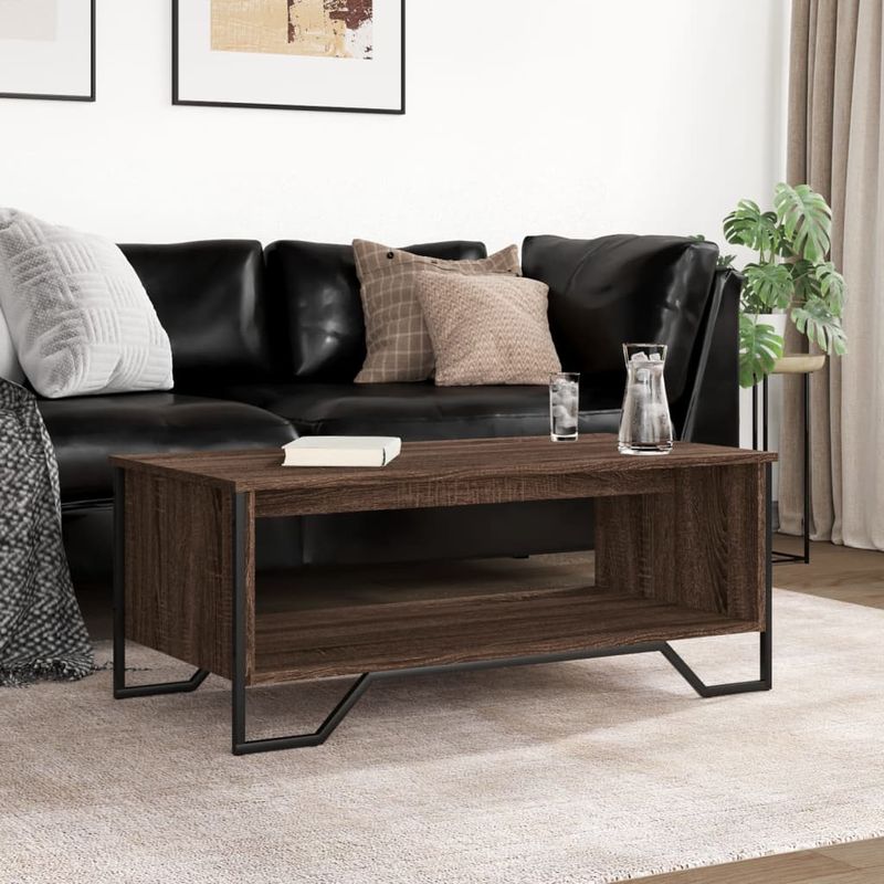 Casa si Gradina - Mobilier - Mese si birouri - Masute de cafea - Masuta de cafea, stejar maro, 100x51x40 cm, lemn prelucrat - Infinity.ro