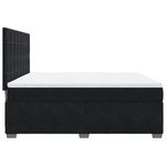 Casa si Gradina - Mobilier - Paturi si accesorii - Paturi - Pat box spring cu saltea, negru, 180x200 cm, catifea - Infinity.ro