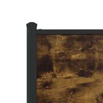 Casa si Gradina - Mobilier - Paturi si accesorii - Paturi - Cadru pat metalic fara saltea, stejar fumuriu, 140x190 cm - Infinity.ro
