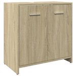 Casa si Gradina - Mobilier - Mobilier baie - Comode baie - Dulap chiuveta baie, stejar sonoma, 60x33x60 cm, lemn prelucrat - Infinity.ro