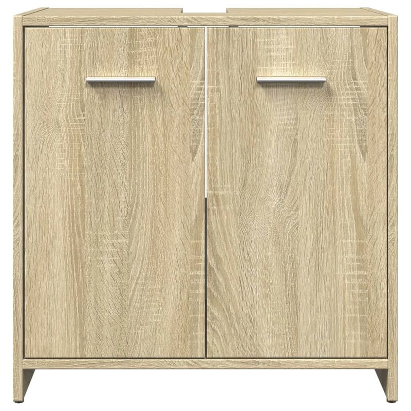 Casa si Gradina - Mobilier - Mobilier baie - Comode baie - Dulap chiuveta baie, stejar sonoma, 60x33x60 cm, lemn prelucrat - Infinity.ro