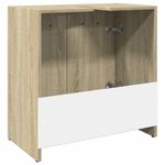 Casa si Gradina - Mobilier - Mobilier baie - Comode baie - Dulap chiuveta baie, stejar sonoma, 60x33x60 cm, lemn prelucrat - Infinity.ro