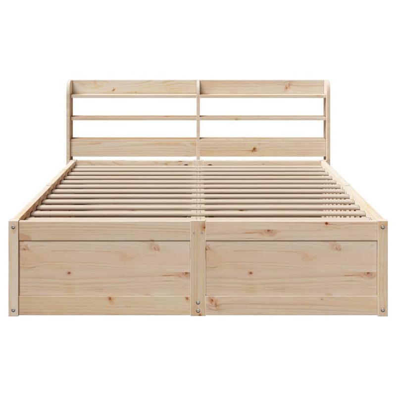 Casa si Gradina - Mobilier - Paturi si accesorii - Paturi - Cadru de pat cu tablie, 120x190 cm, lemn masiv pin - Infinity.ro