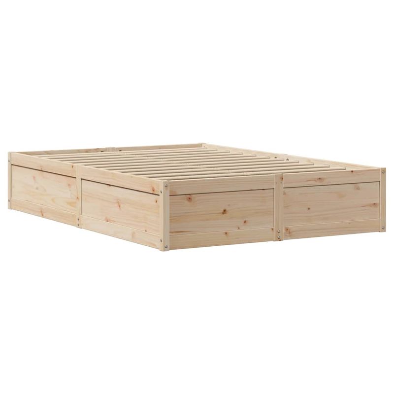 Casa si Gradina - Mobilier - Paturi si accesorii - Paturi - Cadru de pat cu tablie, 120x190 cm, lemn masiv pin - Infinity.ro