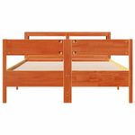 Casa si Gradina - Mobilier - Paturi si accesorii - Paturi - Cadru de pat fara saltea, maro ceruit 150x200 cm lemn masiv pin - Infinity.ro