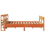 Casa si Gradina - Mobilier - Paturi si accesorii - Paturi - Cadru de pat fara saltea, maro ceruit 150x200 cm lemn masiv pin - Infinity.ro