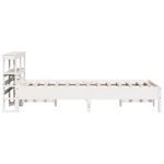 Casa si Gradina - Mobilier - Paturi si accesorii - Paturi - Cadru de pat fara saltea, alb, 120x200 cm, lemn masiv pin - Infinity.ro